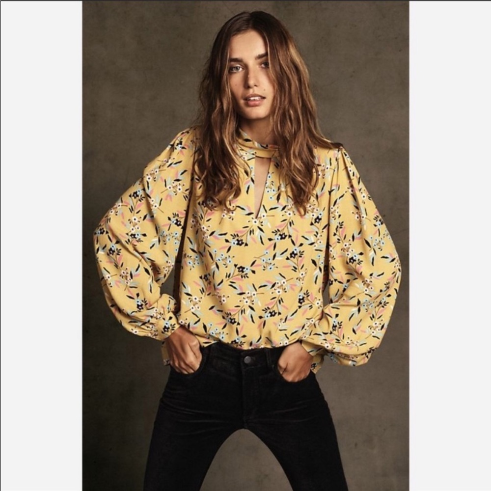 Anthropologie Meadowsweet Blouse Top Medium 8
